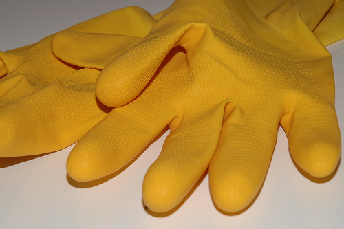 rubber_gloves by How can I recycle this rubber glove photo